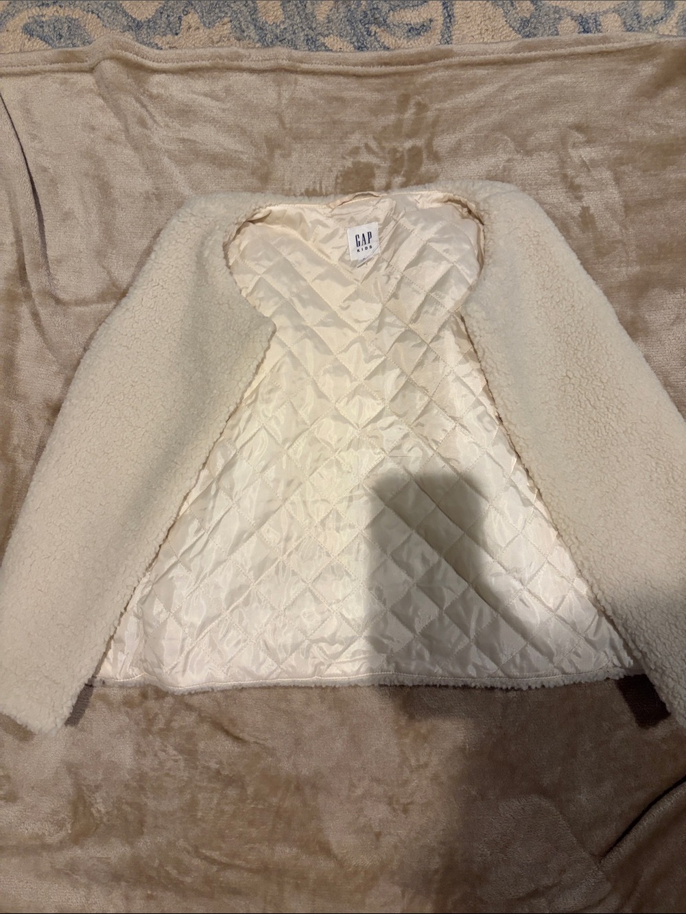 GAP Cream Sherpa-Lined Women's Jacket